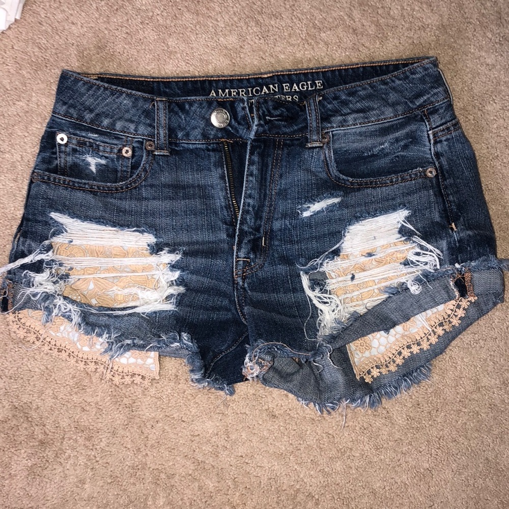 Shorts American eagle lace pockets